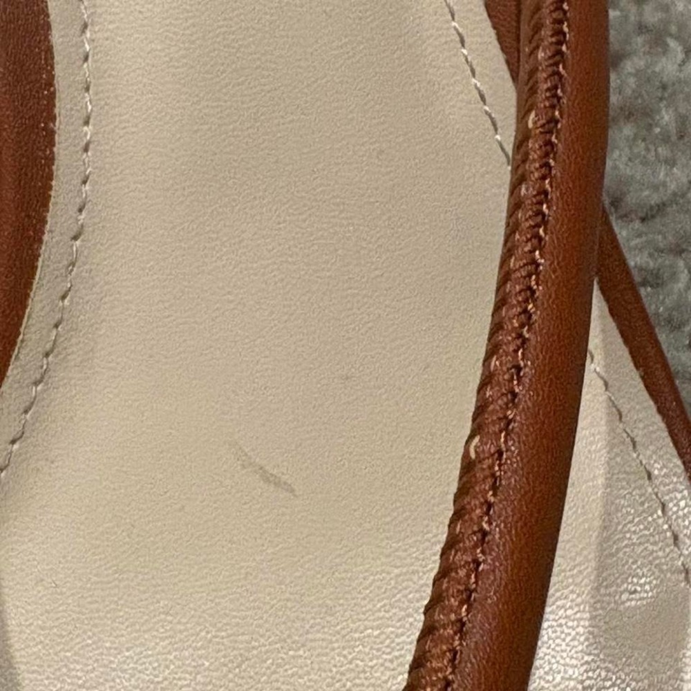 Brown Kitten Heels Women's Size 8.5 Knot Straps Formal Wear - Picture 3 of 7